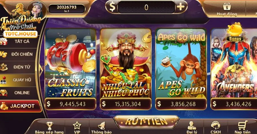 Trò chơi Rồng Vàng TT88 Slot